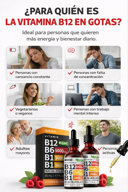 B12 Gotas – 2 Frascos
