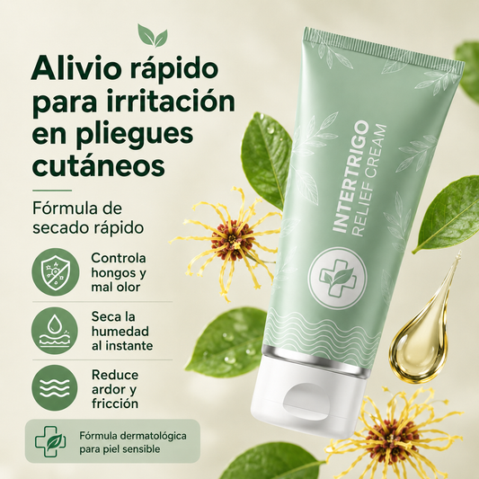 INTERTRIGO Crema de Alivio de las irritaciones desde la primera aplicación.