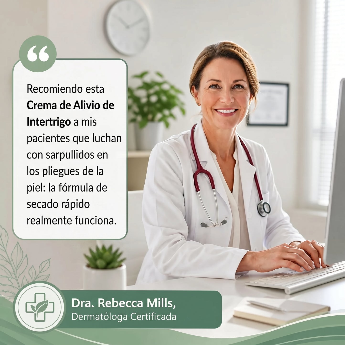INTERTRIGO Crema de Alivio de las irritaciones desde la primera aplicación.